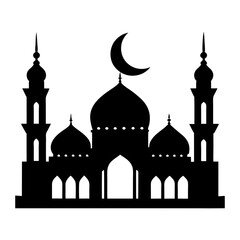 Mosque Silhouette vector illustration