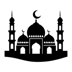 Mosque Silhouette vector illustration