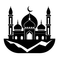 Mosque Silhouette vector illustration