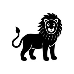 toy lion with painted mane on white background 