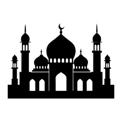 Mosque Silhouette vector illustration