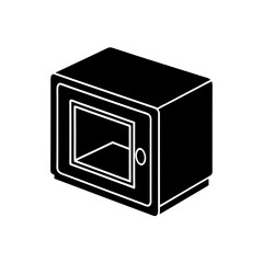 toy oven with opening door on white background   