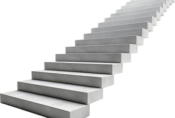 Ascending Concrete Stairs to Success