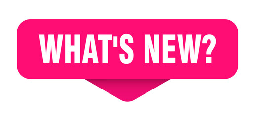 what's new? sticker. what's new? sign on transparent background