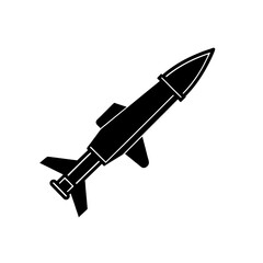 toy rocket launcher with foam missile on white 