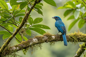 Obraz premium nice blue bird on a branch