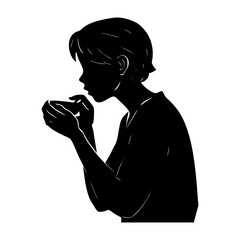 Manger Silhouette vector illustration