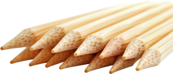 Wooden Skewers Close-up