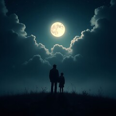 Fathers Day social media post illustration