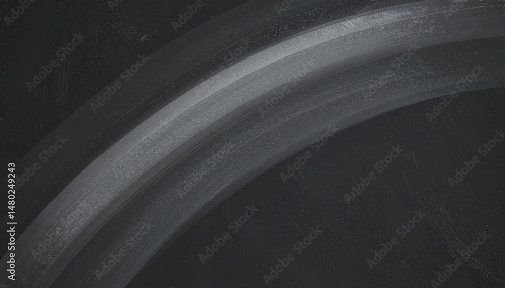 Poster dynamic grey abstract lines on dark background digital art modern design minimalist style