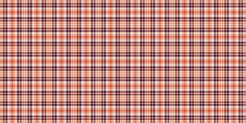 Sixties fabric seamless texture, clothing textile tartan background. Coat pattern vector plaid check in white and red colors.