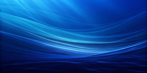 Abstract blue wavy background illustrating fluid motion and dynamic light rays