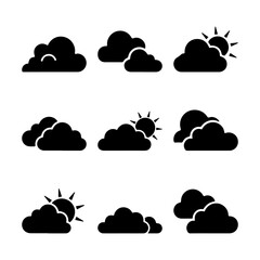 set of weather icons