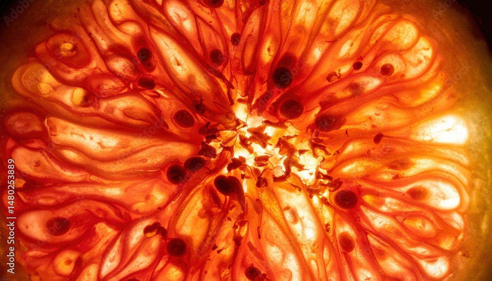 Aufkleber radiant abstract patterns and textures digital art vibrant colors warm environment close-up view vis