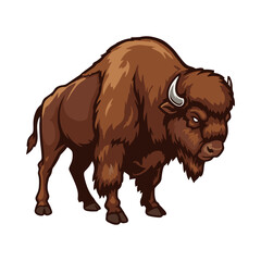 bull vector illustration on white background