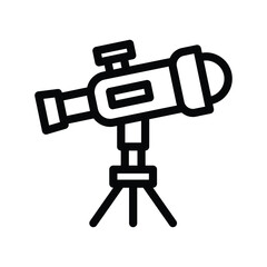 11 telescope line icon illustration vector graphic.eps