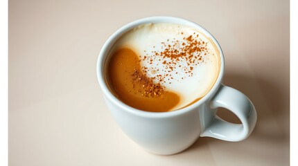 Obraz premium Classic Cappuccino in a White Cup