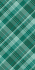 Buffalo background plaid pattern, mockup seamless vector textile. Damask texture tartan fabric check in teal and pastel colors.
