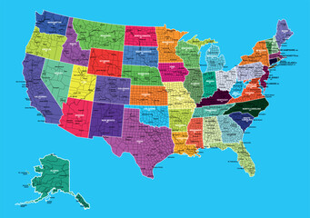 dynamic and enlightening geographical depiction of America