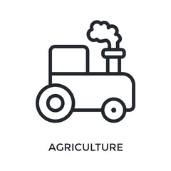 Agriculture Icon Outline Style. Vector Illustration For Graphic Design