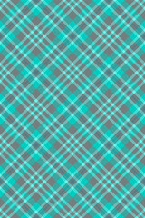 Vibrant teal and gray plaid pattern.  Perfect for textile design, website backgrounds, or fashion projects.  This repeating geometric texture offers a fresh, modern feel with a touch of classic style.