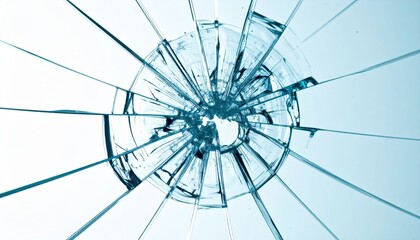 Broken Glass Radial Pattern