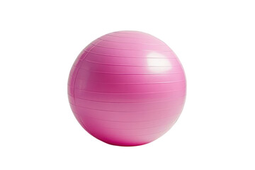Pink Exercise Ball Fitness Yoga Ball Pilates Ball Gym Equipment Workout on transparent background