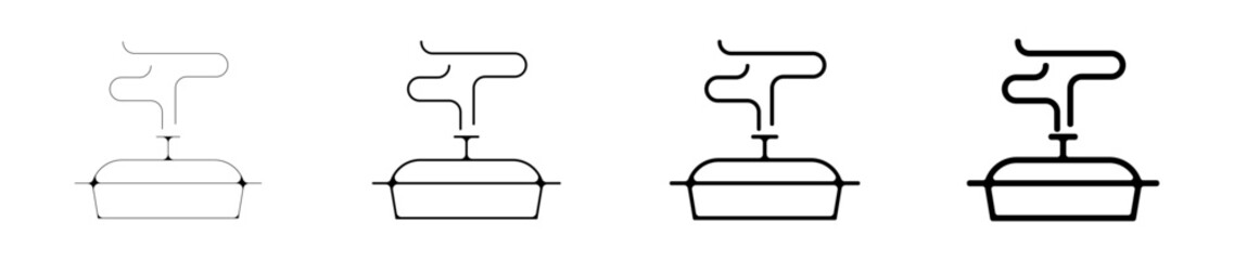 casserole poele cuisson ustensiles cuisine pictogramme icone symbole gras