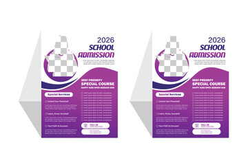 Education flyer templet design for 2026