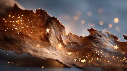 Luminous Brown Star Composition in Macro Outer Space &ndash; Immersive Astronomy Visual for Science Campaigns and Digital Wellness Platforms