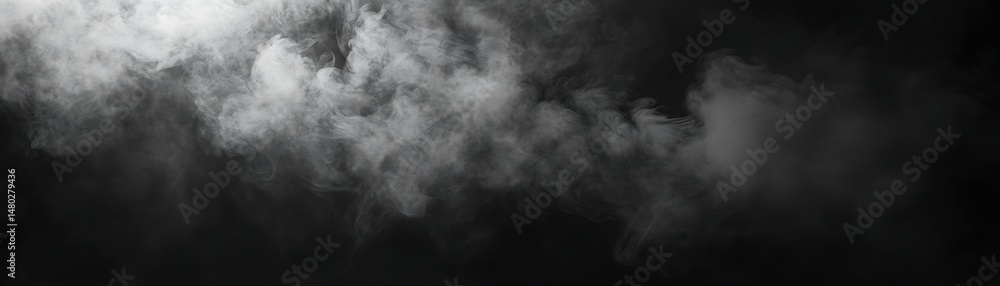 Poster smooth jet black to smoky graphite gradient transition on deep obsidian black monochrome background 