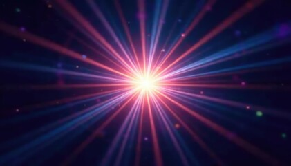 Dramatic starburst light effect, radiating bright rays from a central point  Perfect for backgrounds or overlays ,  lens flare,  star