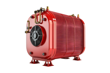 HVAC Red Refrigerant isolated on transparent background
