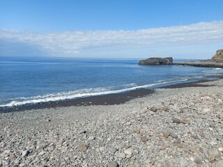madeira island, blue, landscape, sky, cityescape, pebbles, rock, mountain, cliff, clouds, day, sesaon, madeira, portugal, europe, travel, tourism, nature