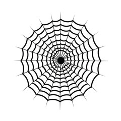 Fototapeta premium Spider Silhouette Clipart on White Background