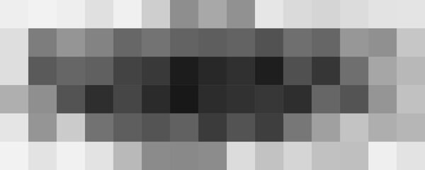 AI censor blur neural block. Symmetrical pixel noise represents filtered zone, restricted access or machine-generated masking effect. Smart tech interface style. Vector illustration.