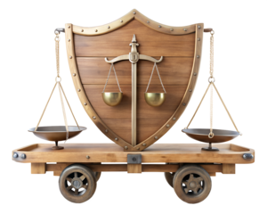 antique scales  isolated on a white background. PNG Transparent file type with high definition quality Available.