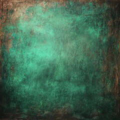 Obraz premium Abstract Textured Background of Teal and Bronze Tones with Grunge Effect Overhead Studio Shot