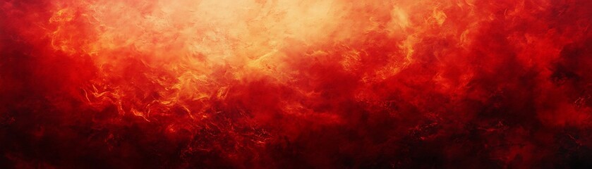 Obraz premium Intense Scarlet to Crimson Gradient Background Highlighting Fiery Red Monochrome Aesthetic for Passionate Graphic Design Settings - Ultrawide Template