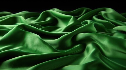 Elegant deep emerald green velvet fabric background with gentle folds and dramatic lighting