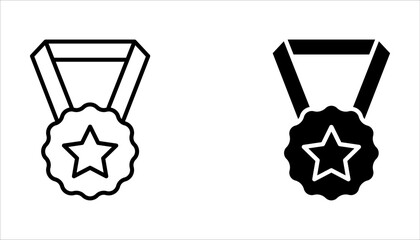 medal icon set. Goal business Concept. vector illustration on white background.