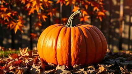 pumpkin on the grass