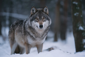 Standing Wolf