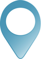 Minimal Location Pin Icon – Universal Map Marker Symbol for UI and Design