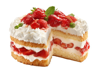 cake with strawberries