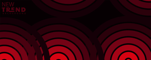 Abstract orange and red gradient geometric shape circle background. Modern futuristic background. Can be use for landing page, book covers, brochures, flyers, abstract background