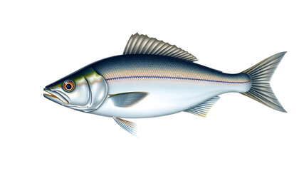 Fototapeta premium Illustrative fish species aquatic environment digital artwork marine life side view educational concept