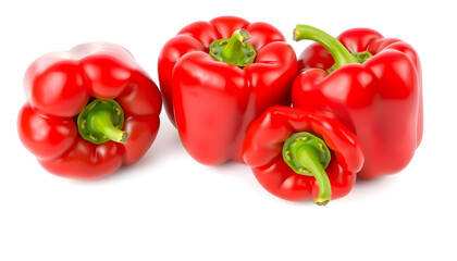 Fresh red bell peppers kitchen food photography bright close-up healthy eating