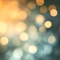 Obraz premium Golden Bokeh Fantasy: A captivating array of radiant bokeh lights dance and shimmer across a softly blurred, creating a dreamy and enchanting ambiance.