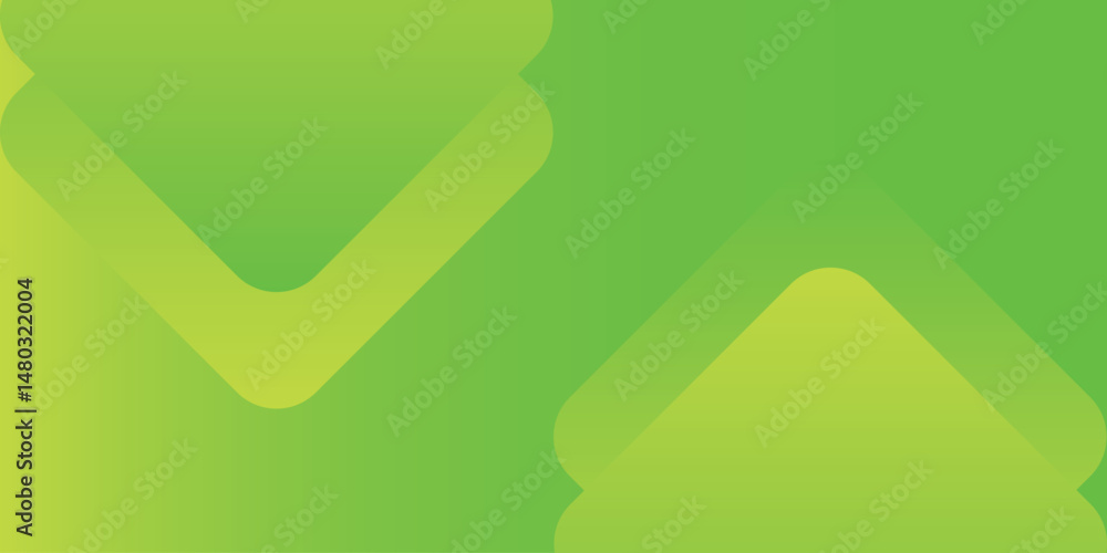 Poster abstract green and yellow geometric background. dynamic shapes composition. cool background design f